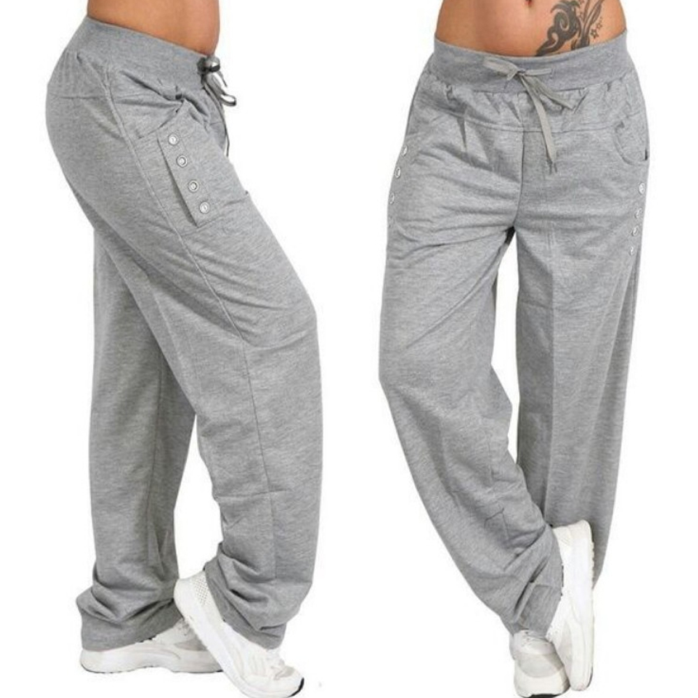Womens Casual Baggy Long Trousers Outdoor Sports Running Pant Leggings Plus Size