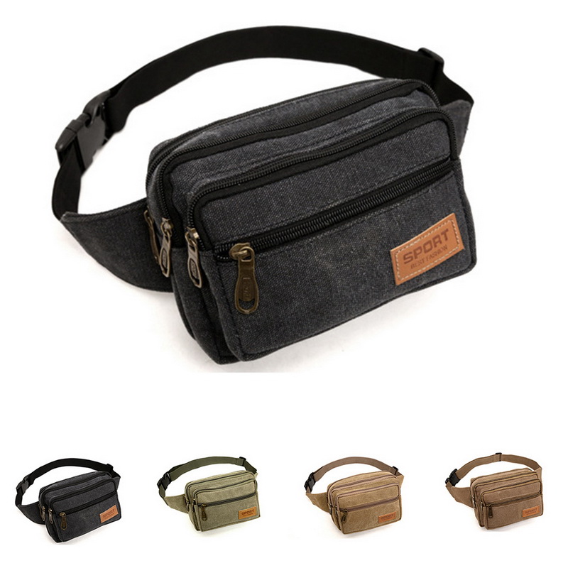 Mens Women Waist Bag Fanny Pack Zip Pouch Travel Festival Sports Holiday Satchel