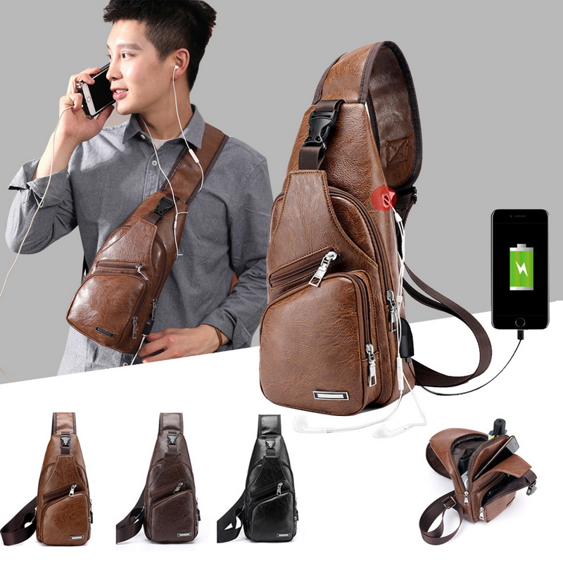 men's chest pack crossbody bag