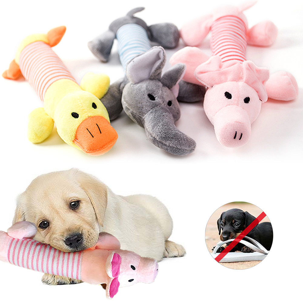 For Dog Toy Play Funny Pet Puppy Chew Squeaker Squeaky Cute Plush Sound Toys