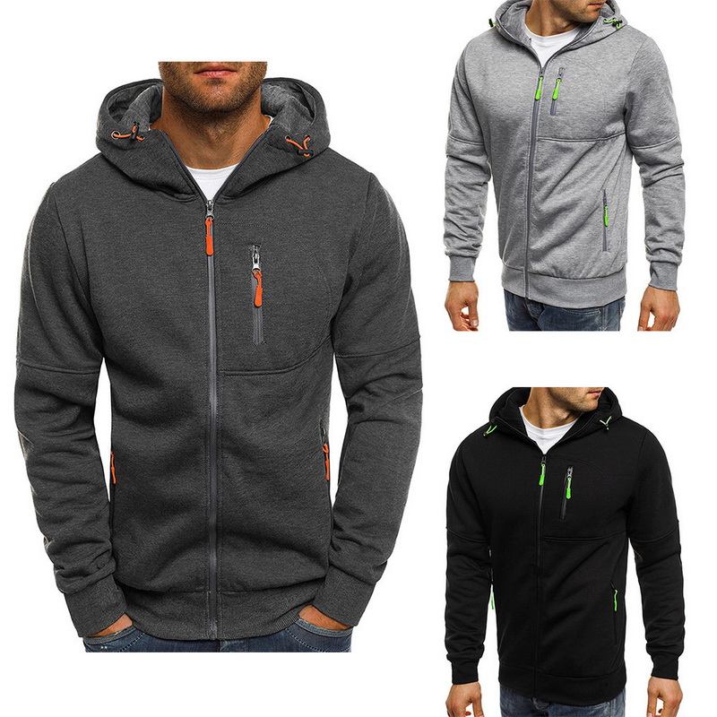 MENS PULLOVER HOODED SWEATSHIRT LIGHTWEIGHT CASUAL HOODY HOODIE JUMPER GYM TOP