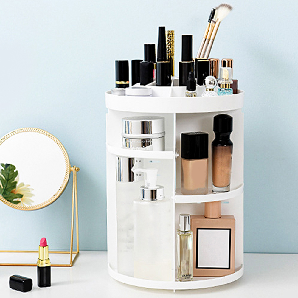 360 Rotating Makeup Organiser Storage Cosmetics Holder Display