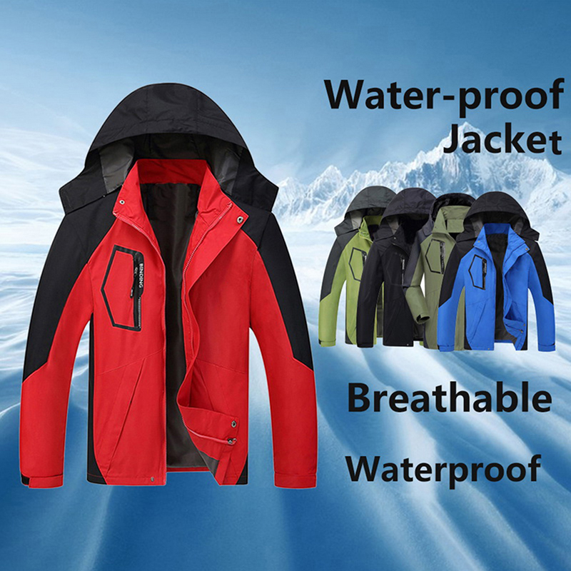 EKLENTSON Mens Waterproof Softshell Fleece Lined Outdoor Walking Trousers Warm Thicken Hiking Ski Pants with Zip Pockets