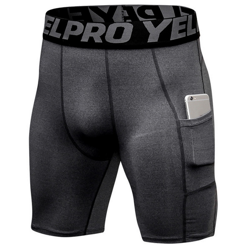 Men/'s Fitness Gym Shorts Compression Wear Workout Sport Trunks Athletic Tights