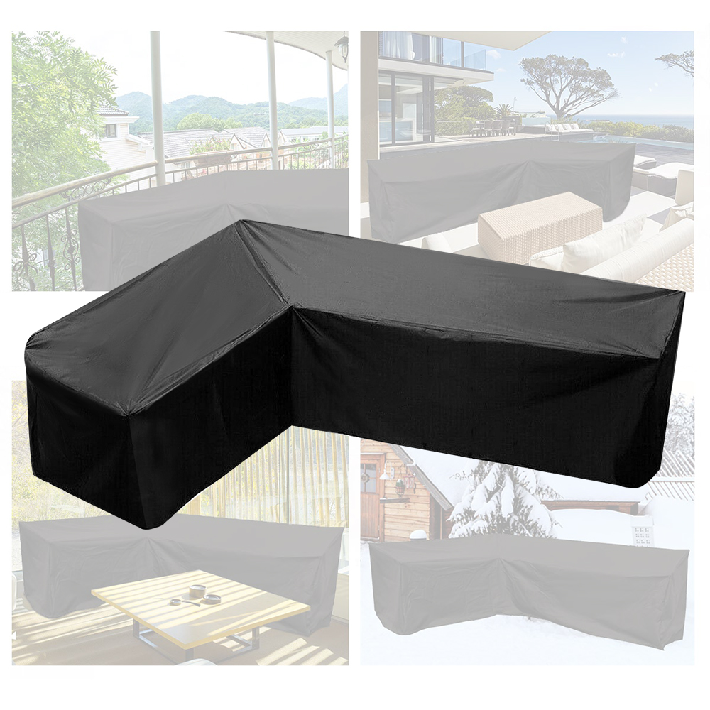 Waterproof Garden Rattan Corner Furniture Cover Outdoor Sofa Protect L