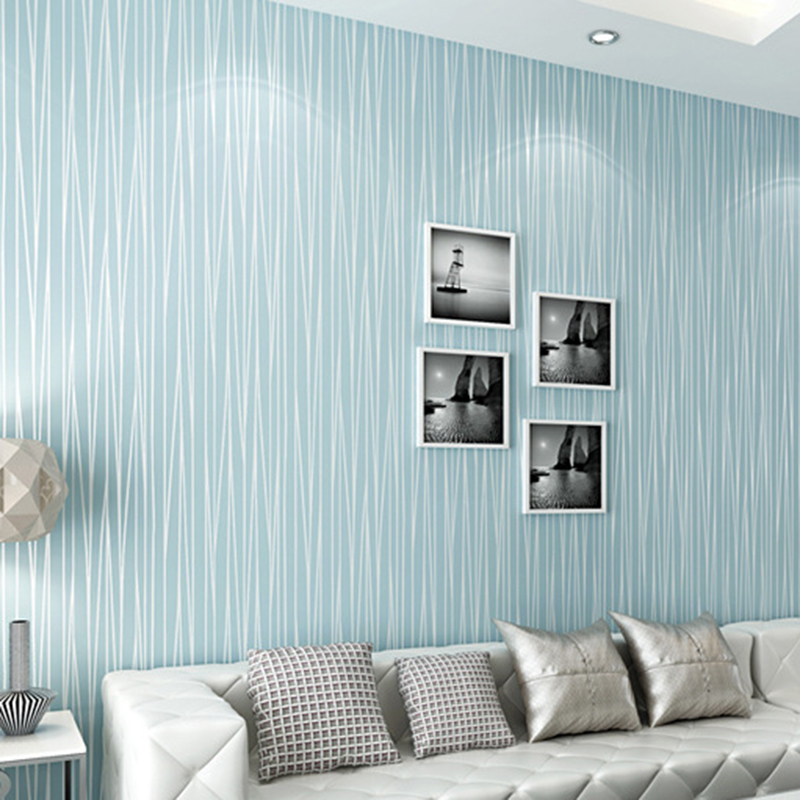 Details about 450cm Wallpaper Roll Stripe Textured Wallpaper Home Bedroom Background Decor AU