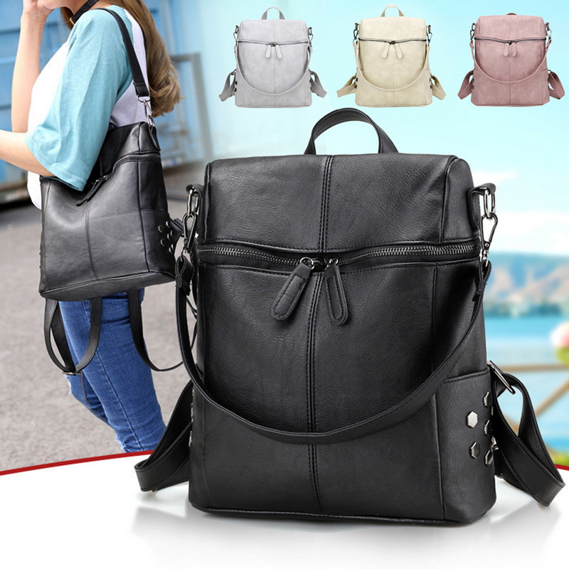 Women Real Soft Leather Shoulder Bags Ladies Backpack Handbag Messenger Tote Bag | eBay