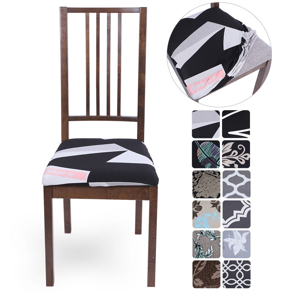 Stretch Dining Chair Seat Covers Removable Seat Cushion Slipcovers Protector EBay Stretch Dining Chair Seat Covers Removable Seat Cushion Slipcovers Protector EBay