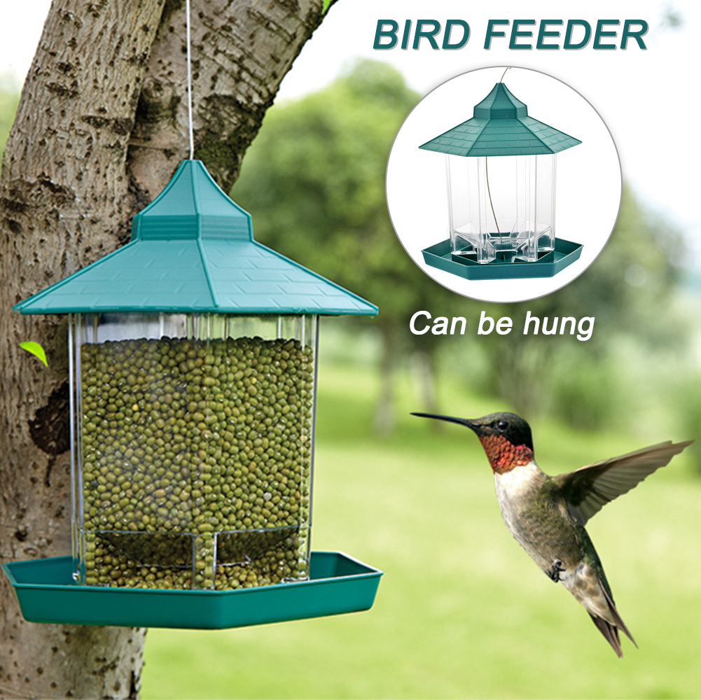 New Waterproof Hanging Bird Feeders Squirrel Guard Wild Feeder Box