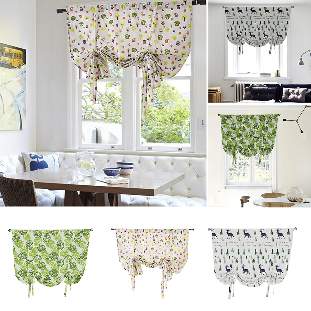 Ready Made Floral Print Kitchen Children S Room Curtain Pelmet Bo