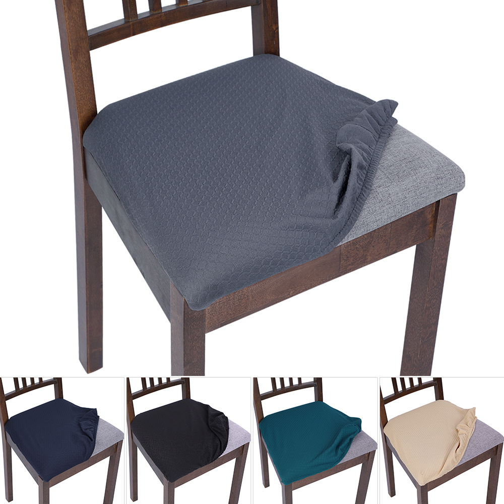 2 4 Stretch Removable Washable Dining Room Chair Seat Cover