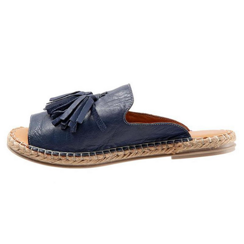 Womens Slip On Sandals Bow Flat Mule Summer Sliders Espadrille Shoes Sizes W3L1