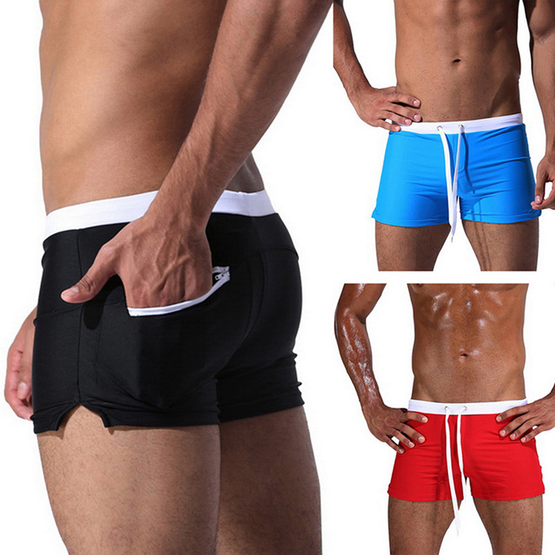 Hot Men Boxer Briefs Summer Swimming Swim Shorts Trunks Swimwear Pants Underwear