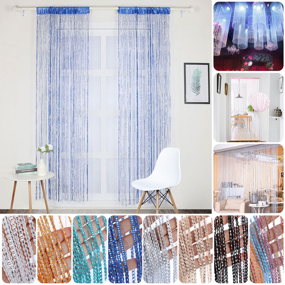 Colorful String Door Curtain Beads Room Divider Window Panel