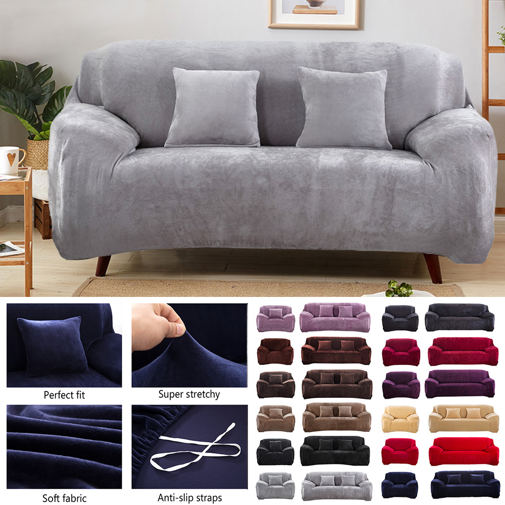 Uk Easy Fit Sofa Slipcover Stretch Protector Soft Couch Cover
