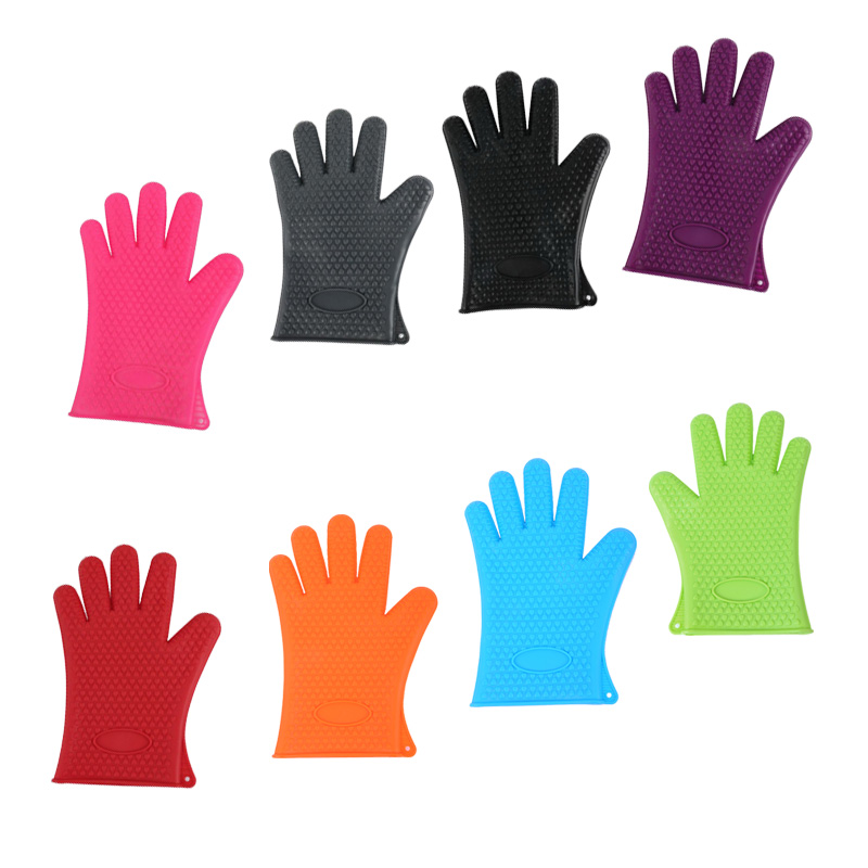 1pc heat resistant gloves kitchen pot holders cooking oven mitts gripping CN