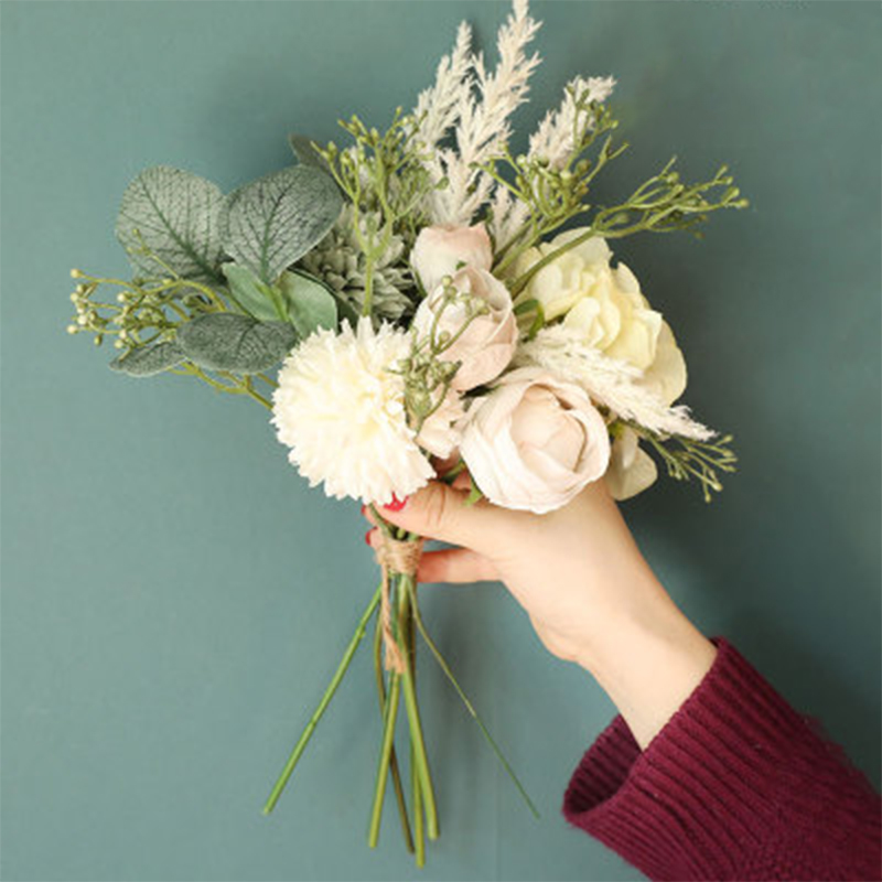 Peony Artificial Flowers 38cm Faux Fake Rose Plant Bouquet Wedding Party Decor
