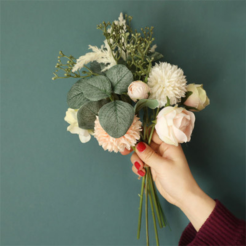 Peony Artificial Flowers 38cm Faux Fake Rose Plant Bouquet Wedding Party Decor