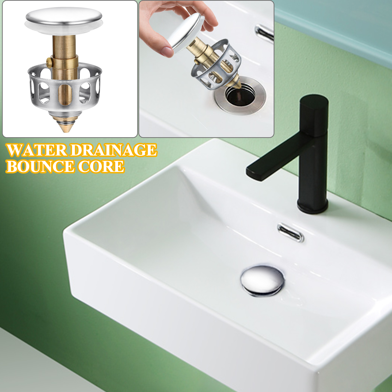 1/2PCS Silicone Drain Flush Valve Seal Washer Anti-leakage Toilet Bathroom Pop