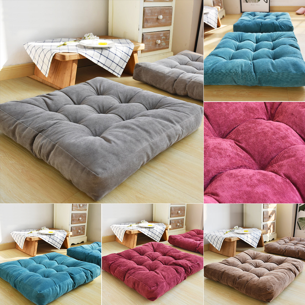 Square Soft Sofa Chair Corduroy Seat Cushions Floor Garden Patio Sofa Chair Corduroy Seat Cushions Floor