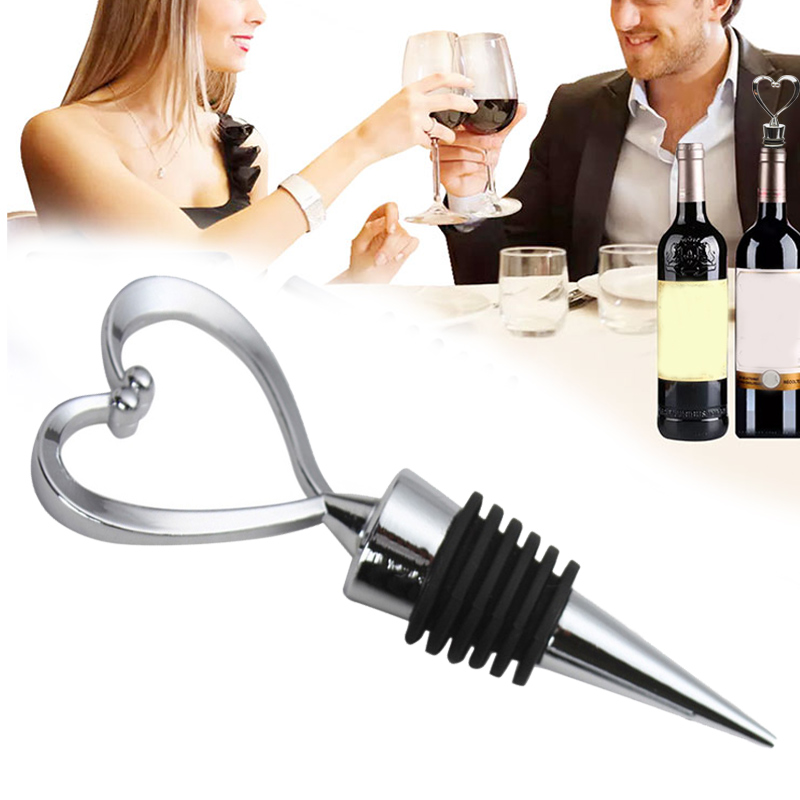 Silver New Bar Accessories Red Stopper Bottle Metal Stoppers Wine Twist