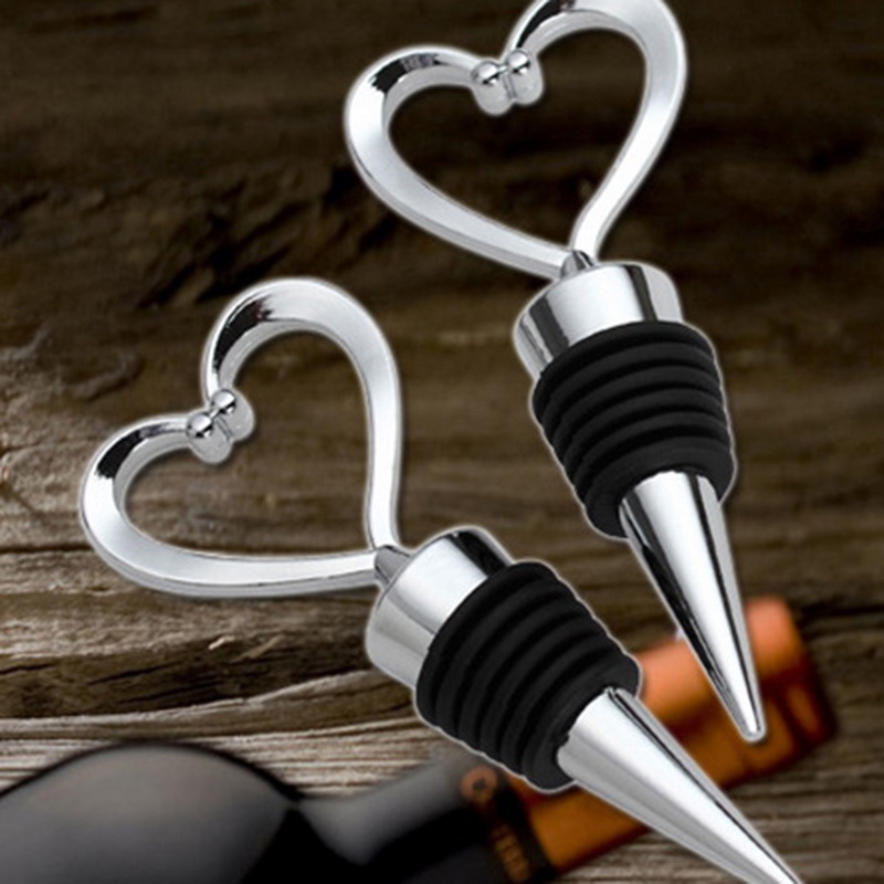 Silver New Bar Accessories Red Stopper Bottle Metal Stoppers Wine Twist