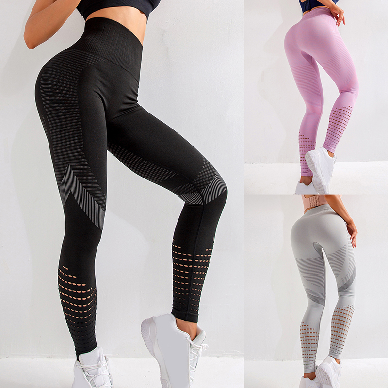 Womens Sport Yoga Ladies Pants Gym High Waist Fitness Seamless Stretch Leggings