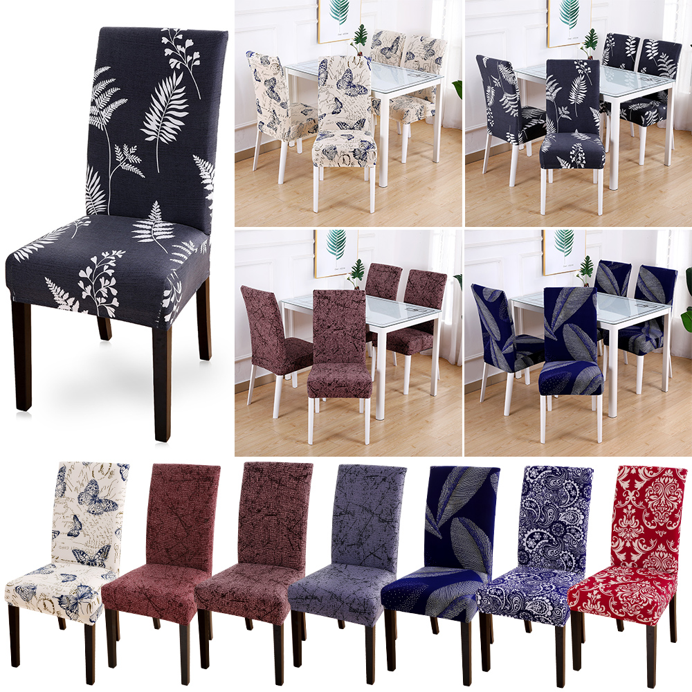 Removable Stretch Chair Protector Slipcovers Dining Room Chair Cover Seat Stool