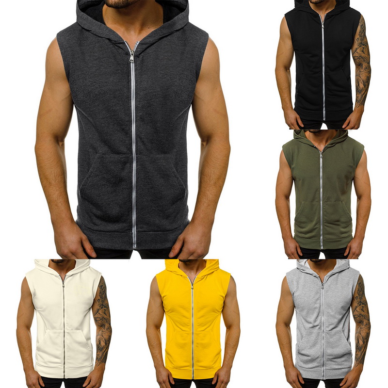 mens tan zip up hoodie