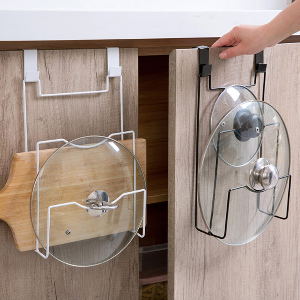 Kitchen Cabinet Cupboard Pot Pan Lid Storage Shelf Organizer Rack