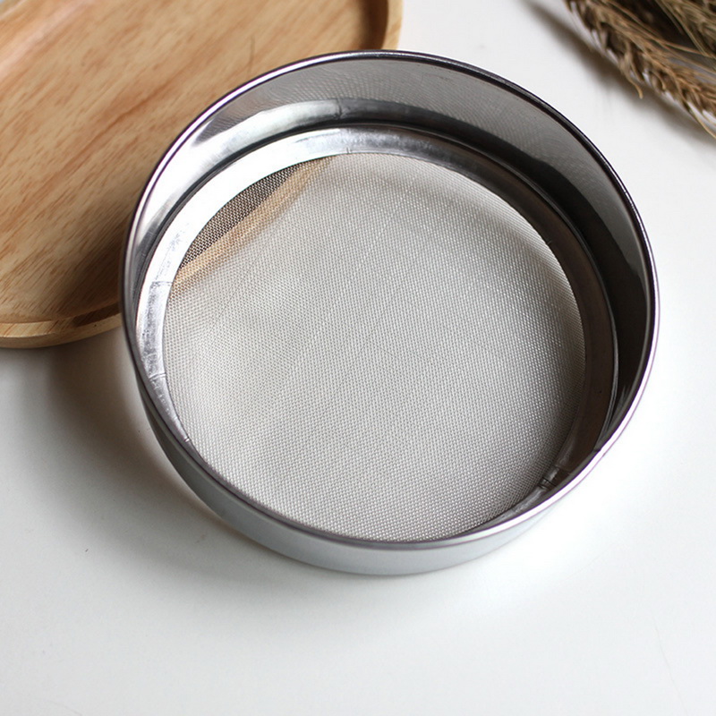 Kitchen Stainless Steel Flour Sifter Sieve Strainer Baking Cake Sifting ...