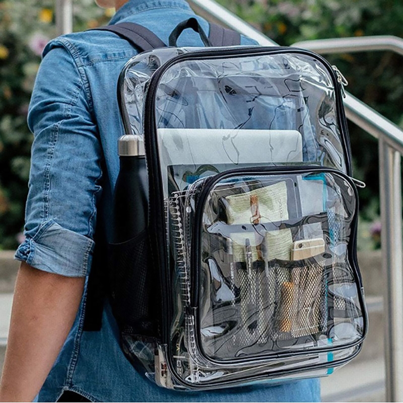 clear backpack for men