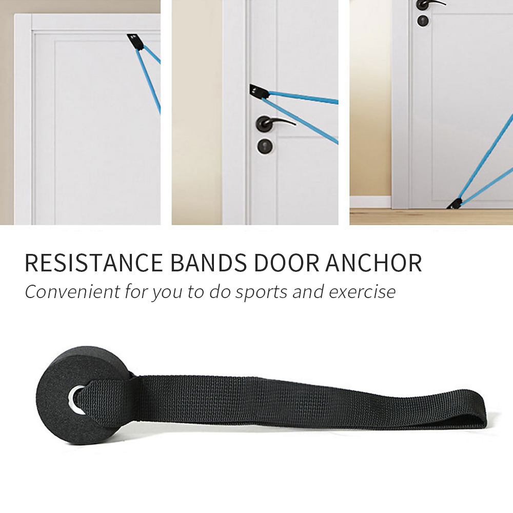 Resistance  Fitness Set Workout Exercise Rehab Loop Tube Door Clip New LO 