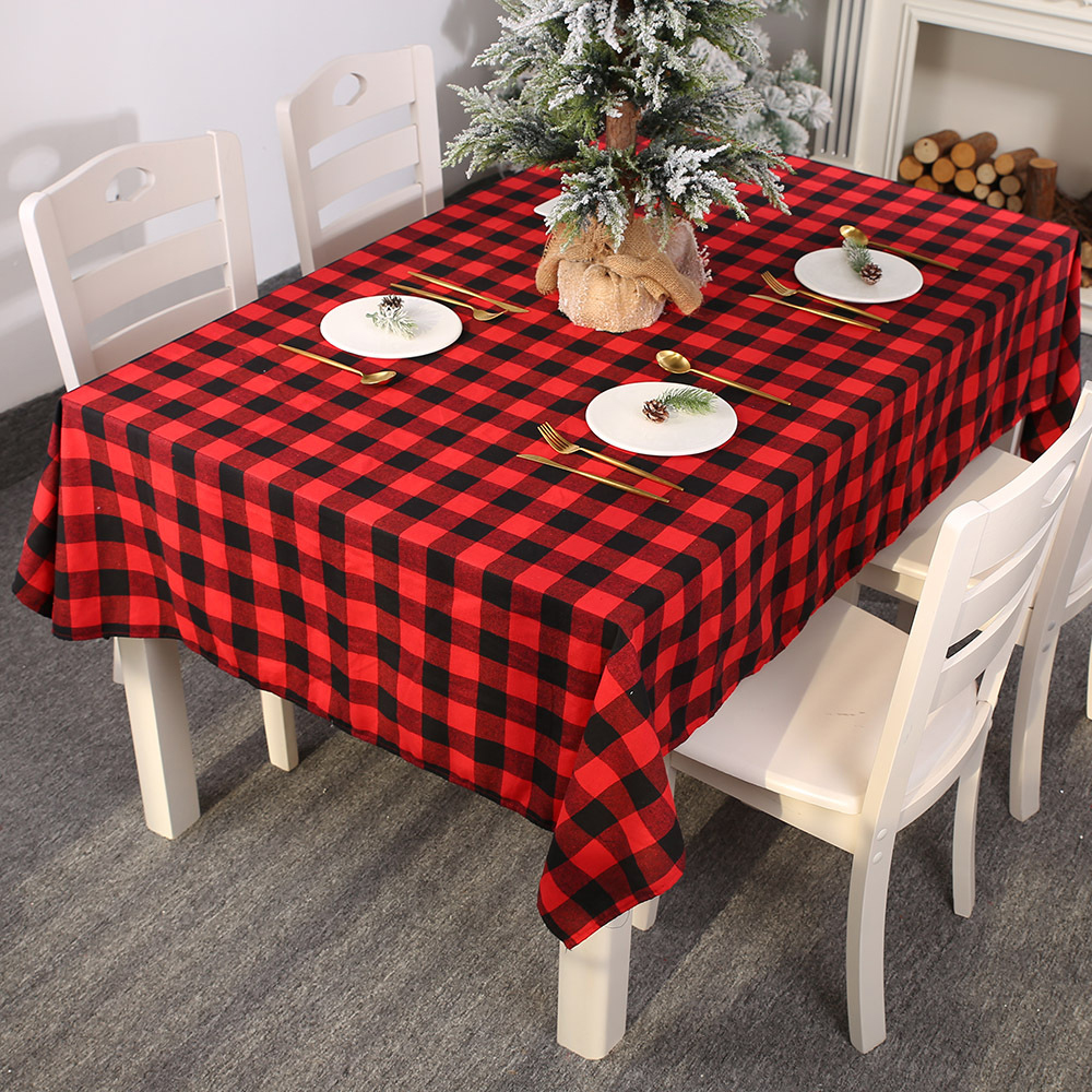 Christmas Table Cloth Cover Decors Tablecloth Party Holiday Xmas ...