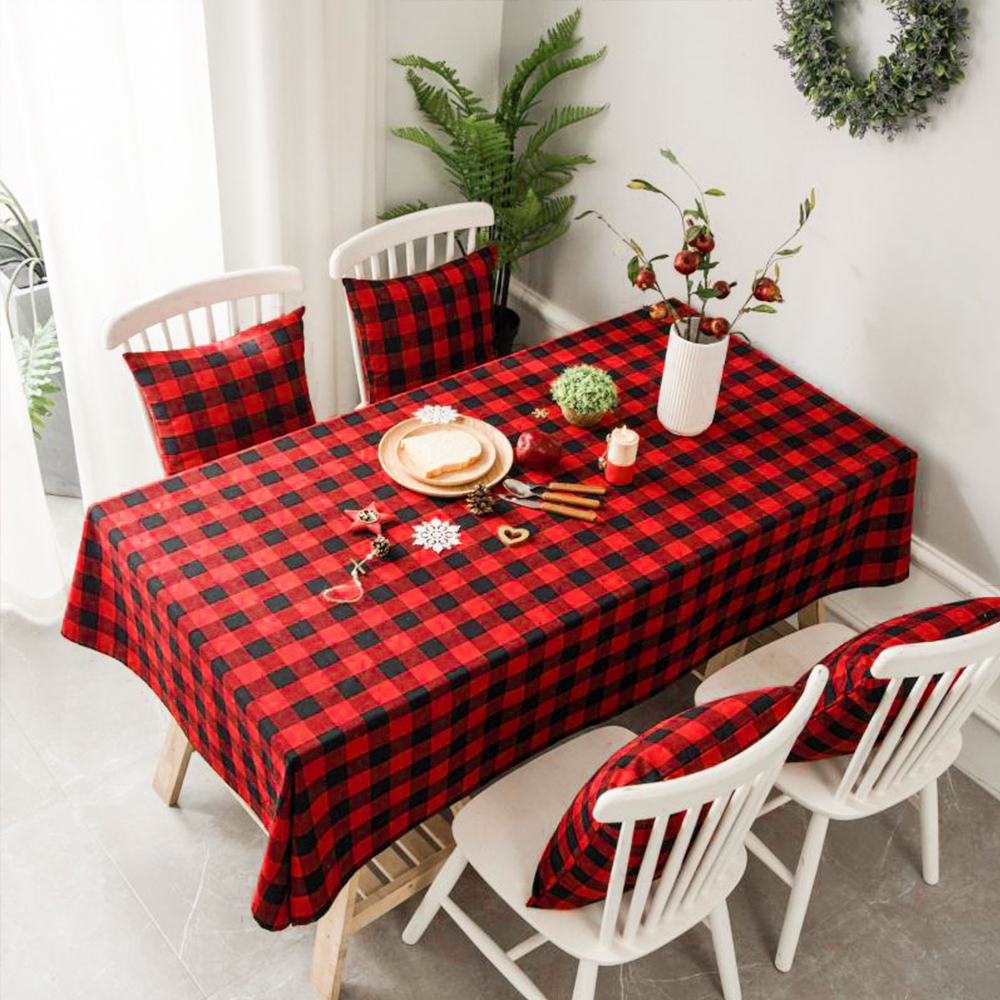 Christmas Table Cloth Cover Decors Tablecloth Party Holiday Xmas