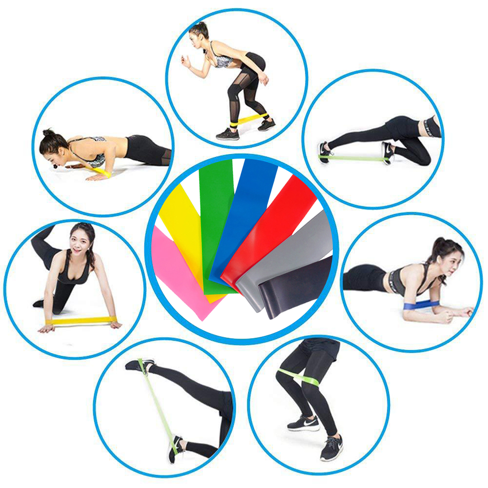 Resistance Bands 11er Set Fitnessbänder Expander Tube Gymnastikband Latexband