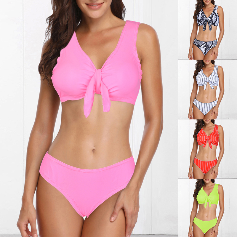 Damen Bikini Satz Hülle BH Meerjungfrau gepolsterter Push-Up Badeanzug Bademode