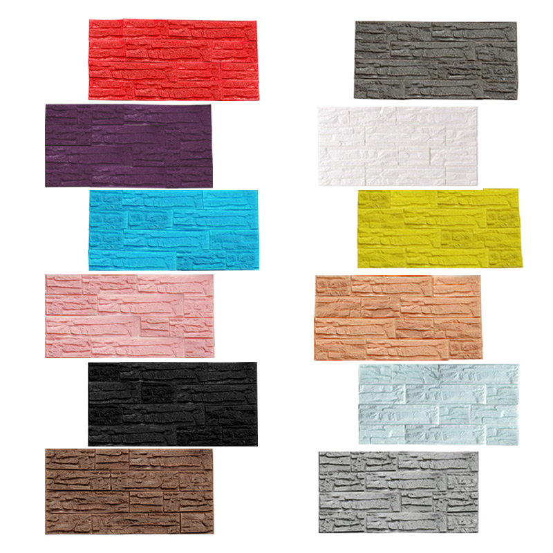  DIY  3D  Brick PE  Foam  Wallpaper  Panels Room Stone Decal  