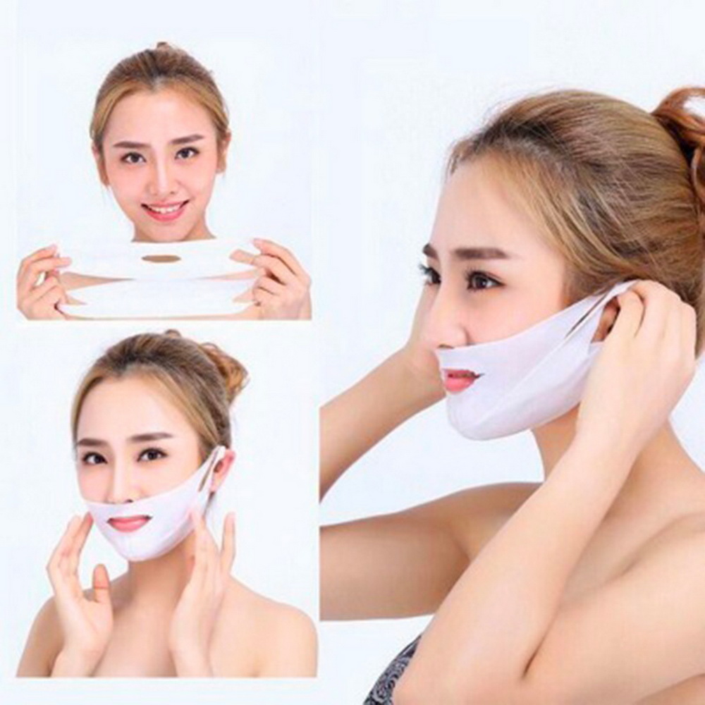 1x VShape Thin Face Mask Slimming Lifting Firming Fat Burn Double Chin