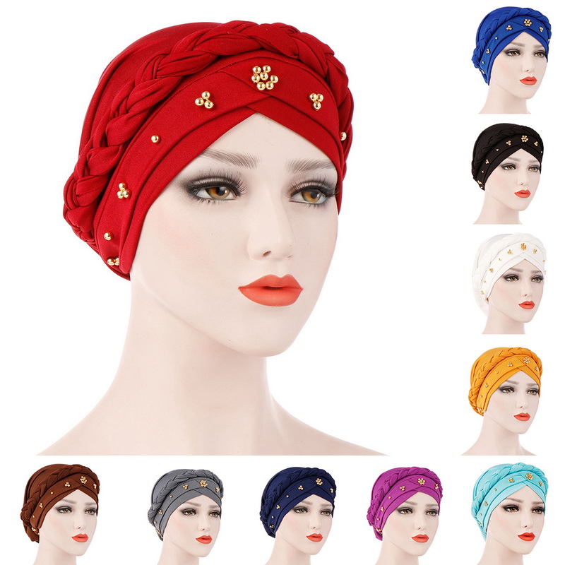 Damen Damen Yoga Turban Beanie Kappe Muslim Hute Kopftuch Beanie Mutze Chemo Haarband Kleidung Accessoires Sticisce Sredisce Si