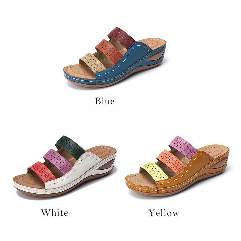 Pantoletten Damen,Sommer B/öhmischer Flip Flops Slipper Blume flach mit Strand Hausschuhe Slides Zehentrenner Strand Sandalen