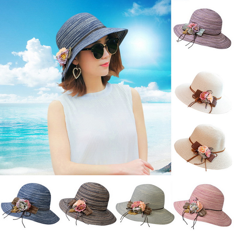 Clothes Shoes And Accessories Floppy Foldable Ladies Women Straw Beach