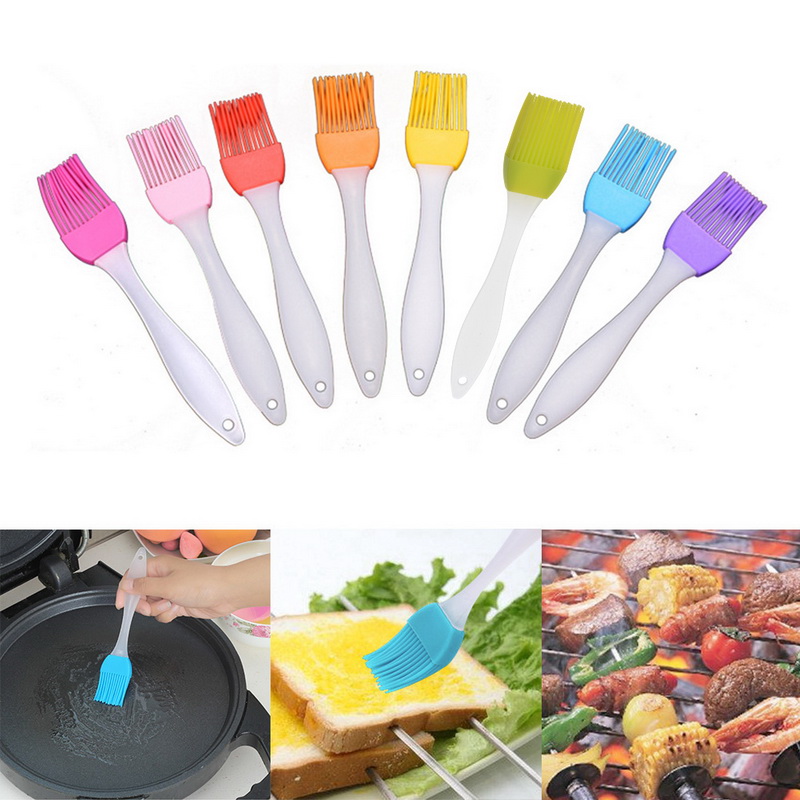 Randomly Delivered Easy to Clean Soft Silicone Baking Bakeware Bread Cook Pastry Oil Cream BBQ Tools Basting Brush Kitchen Utensils 