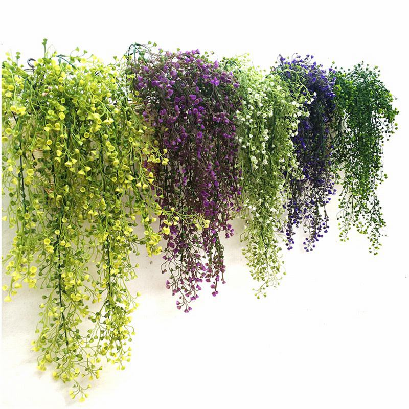 Artificial Silk Willow Fake Vine Hanging Plant Home Garden Wedding Artificial Silk Willow Fake Vine Hanging Plant Home Garden Wedding Paty Decor Bm