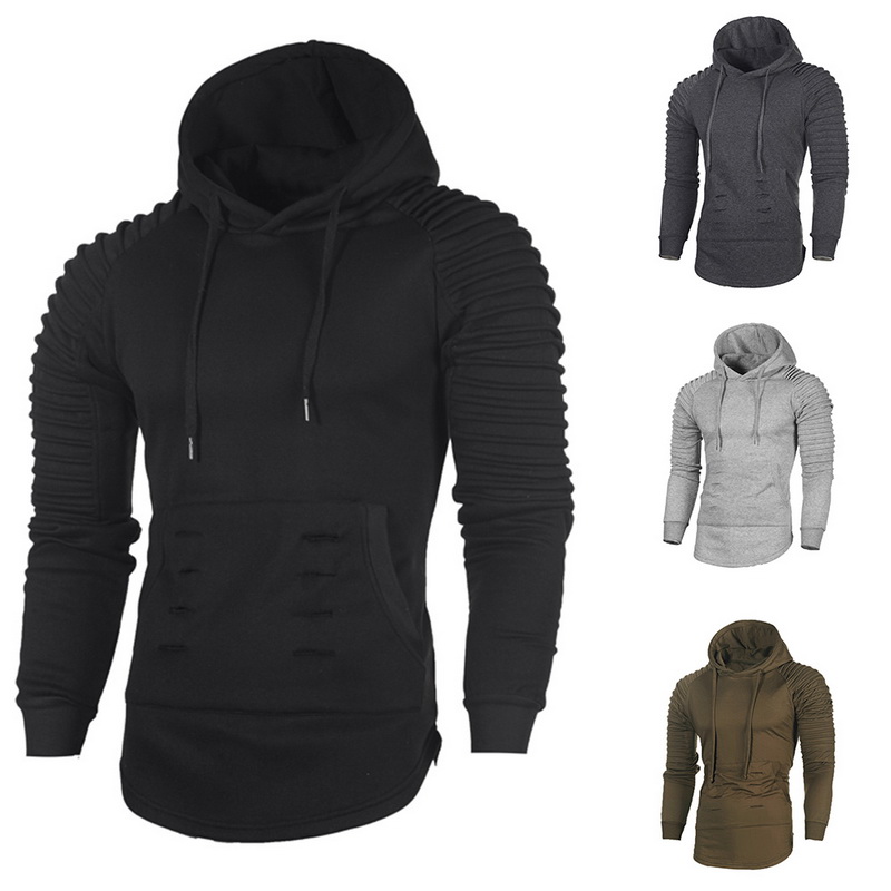 Men Winter Slim Fit Hoodie Warm Hooded Sweatshirt Coat Jacket Top Zipper Outwear