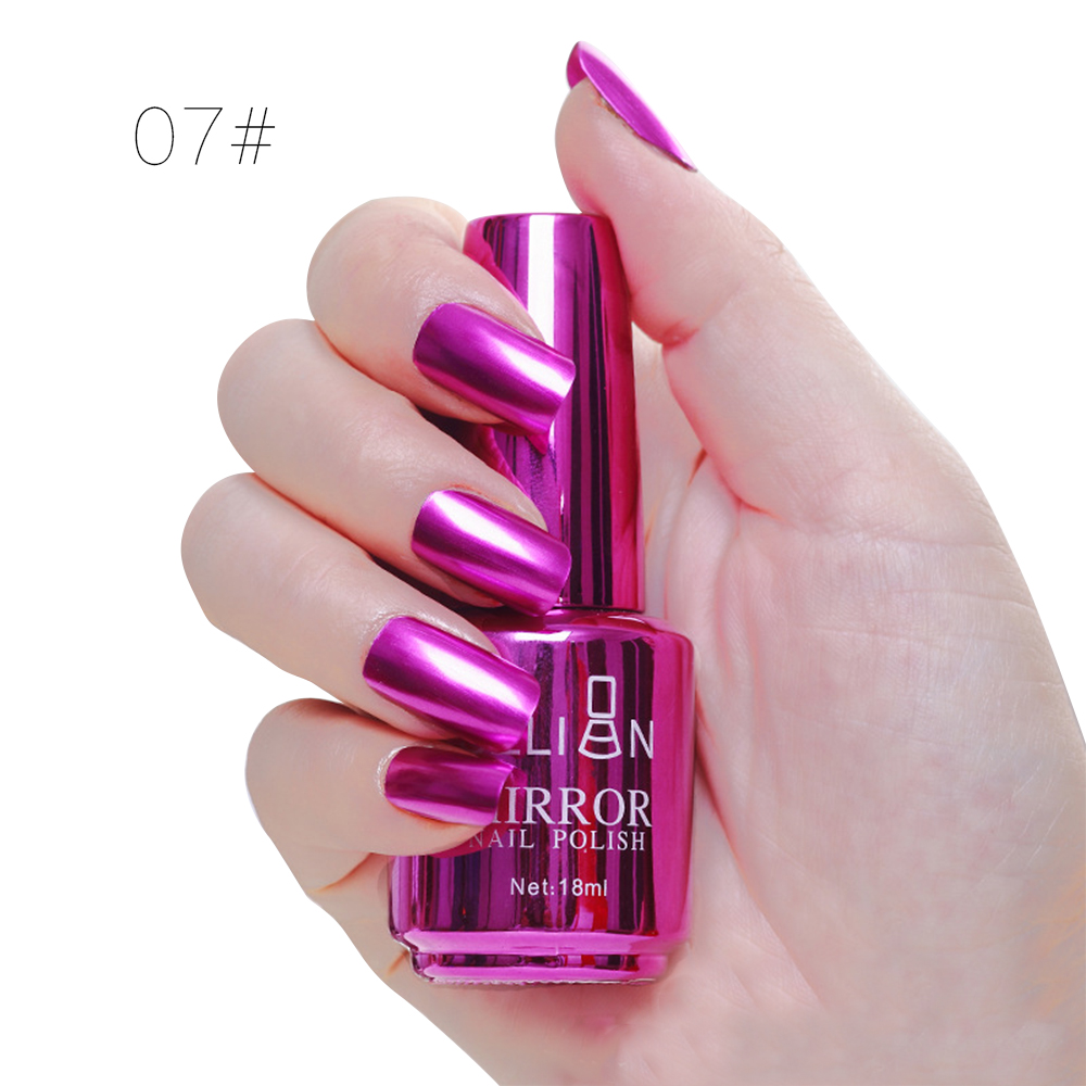 Quick Drying Mirror Titanium Nail Polish Non-peelable