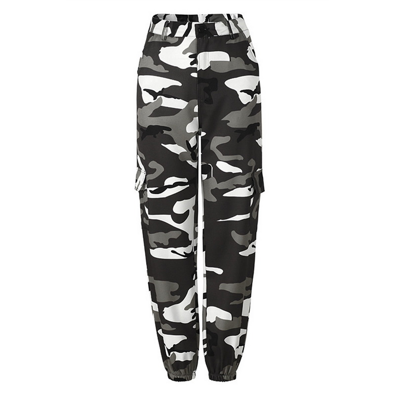 black and white camo joggers womens