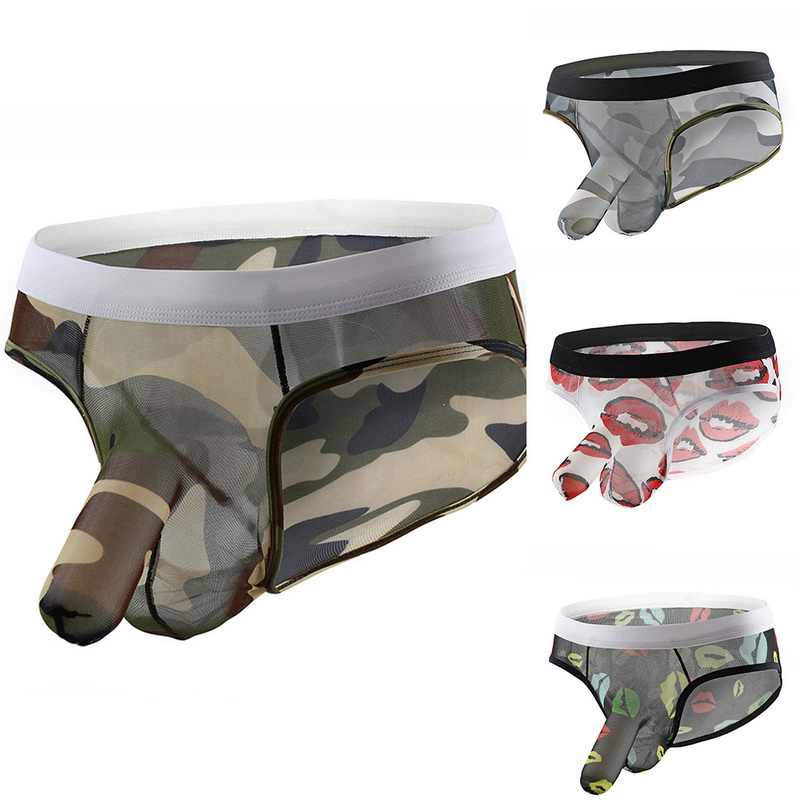 Men's Elephant Underwear Sexy Translucent Mesh Panties eBay