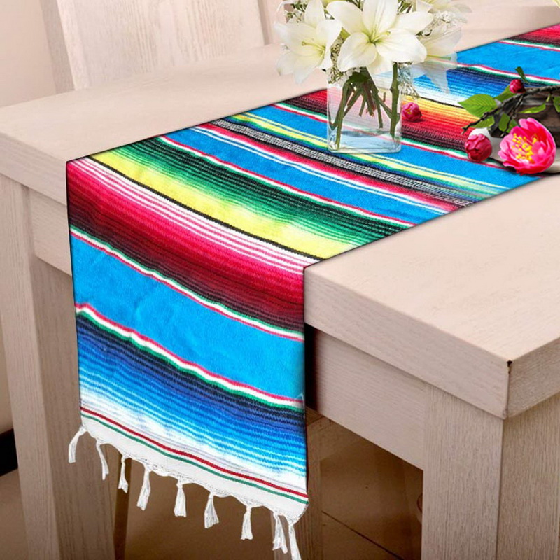 Rectangular Table Runner Mexican Cotton Se Party Details About Rectangular Table Runner Mexican Cotton Se Party Home Decor Bo