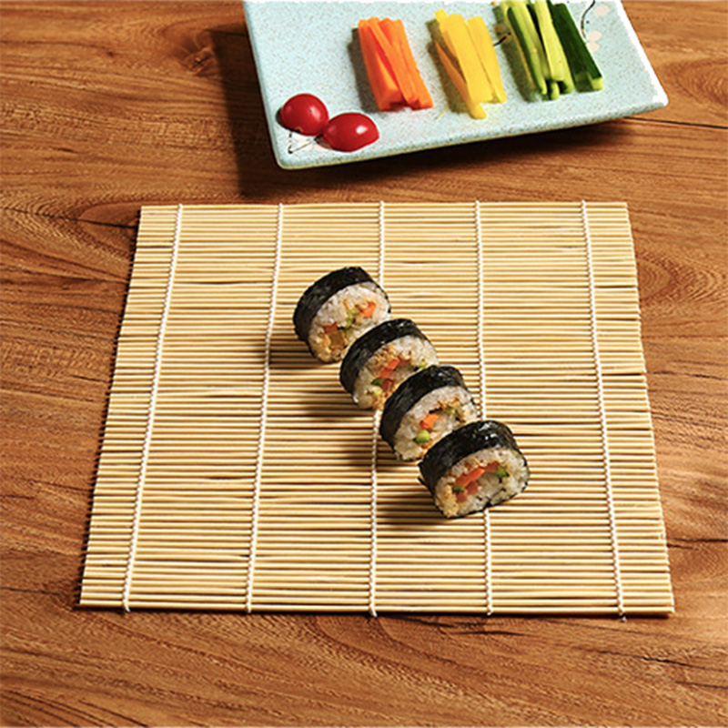 Bamboo Curtain Sushi Mat Make Kit Rice Roll Mold Roller Rice Kitchen DIY Mold 6T